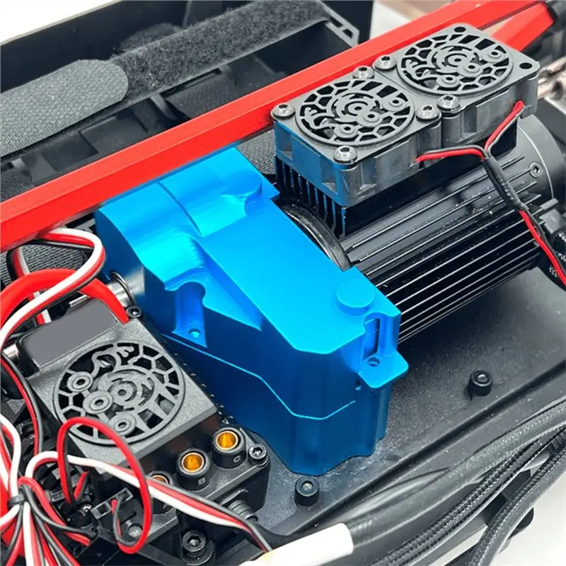 WOWFU-RC اكسسوارات السيارات ترقية متوسطة موتور علبة التروس مجموعة غطاء لسيارة MJX 1/7 7303 7304 RC #4