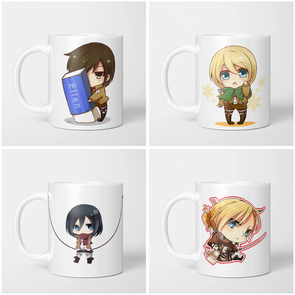 Attack on Titan ceramic water cup mug mug milk mug beer mug coffee mug gift custom photo logo