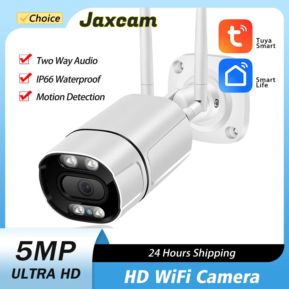 

Tuya Smart Life 5MP Wifi IP Camera Outdoor Surveillance Home Securtiy Protection CCTV Camara Video Waterproof Surveillance Cam