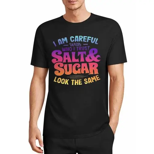 Retro Rainbow Letter Print T-Shirt with 