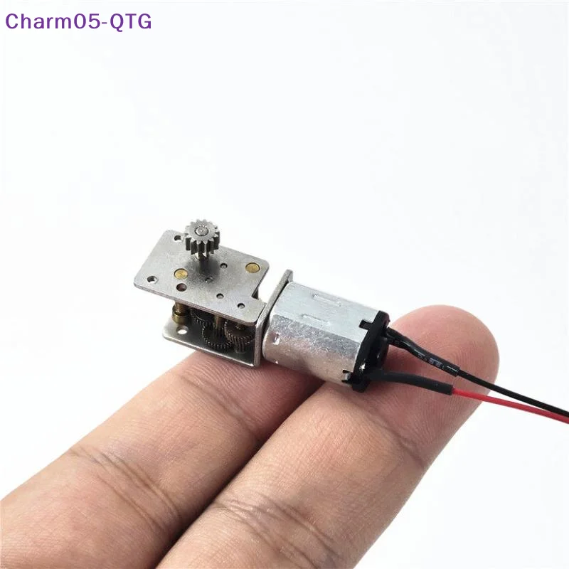 1Pc DC 3V 3.7V 20RPM Slow Speed Metal Gearbox Engine Right Angle 14T Output Gear Shaft Mini N20 Gear Motor For 3D Printer Robot