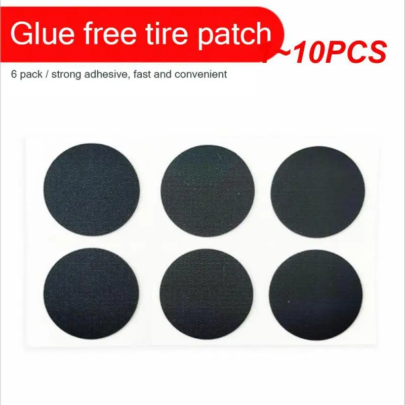 1~10PCS Tire Repair Kit MTB Cycling Flat Tyre Repair Rubber Patch Glue Lever Free Cold Patch Sealant Bike Inner Tube