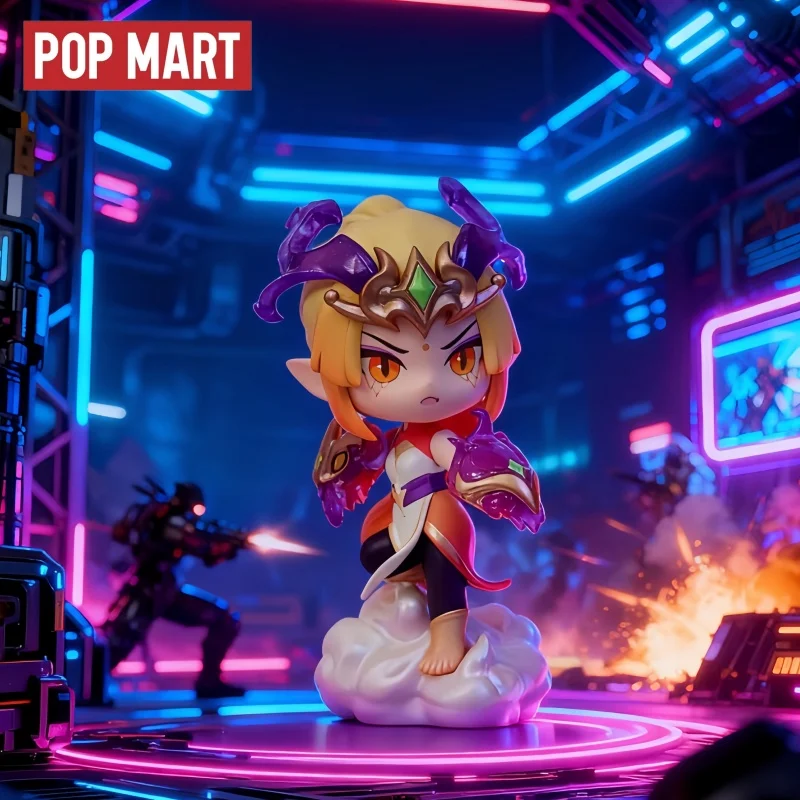 

Горячая POPMART Teamfight Tactics Little Legend Series, 2-я модная слепая коробка, высококачественные фигурки, украшения, подарки-сюрпризы, игрушки