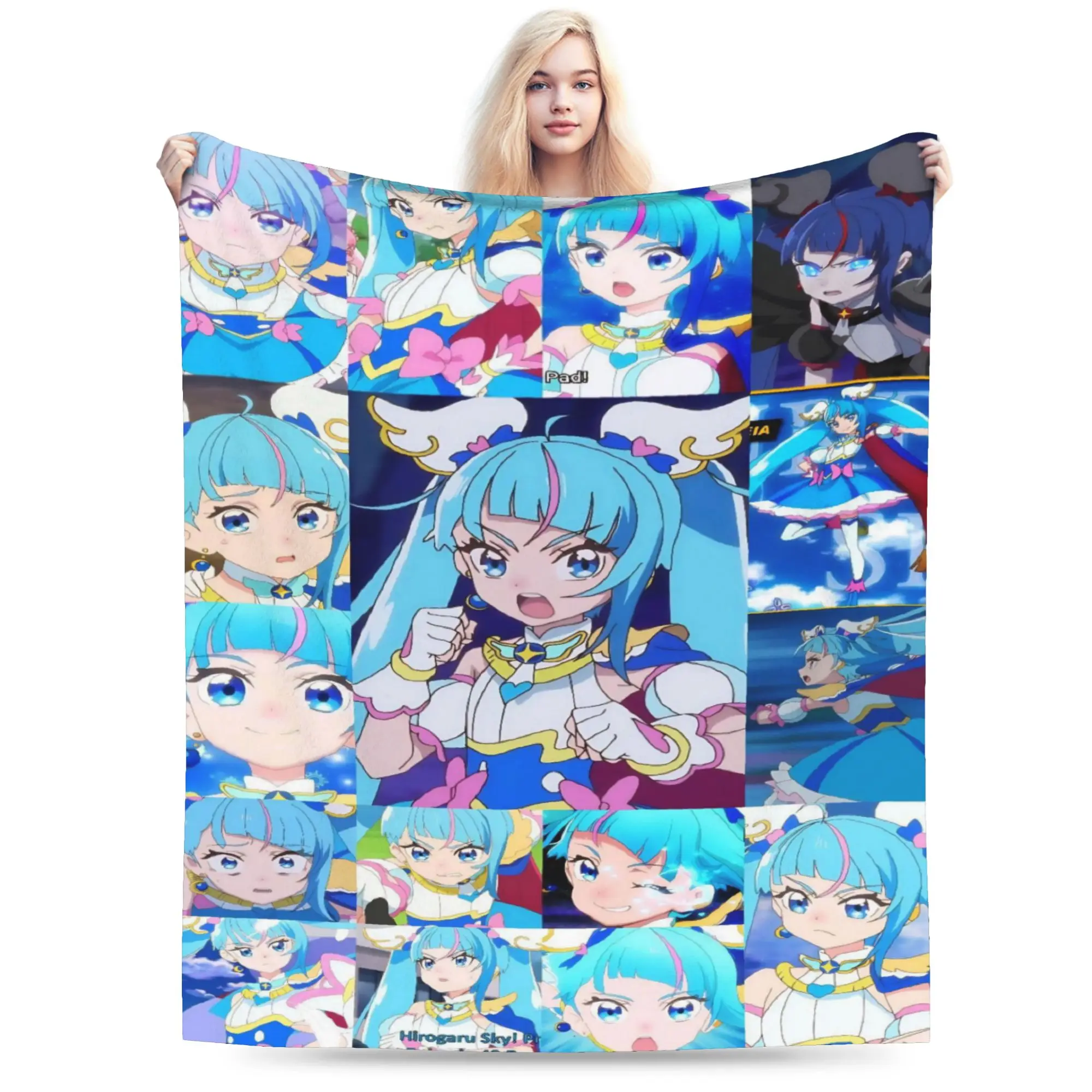 Soaring Sky Pretty Cure Merch Blanket Super Soft Fleece  Throw Blanket Comfortable Quilt