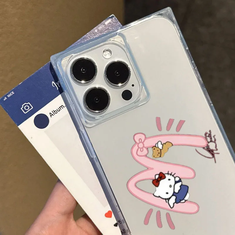 Airbags de canto de capa de telefone macia quadrada transparente à prova de choque compatível com iPhone 12 13 14 15 16 17