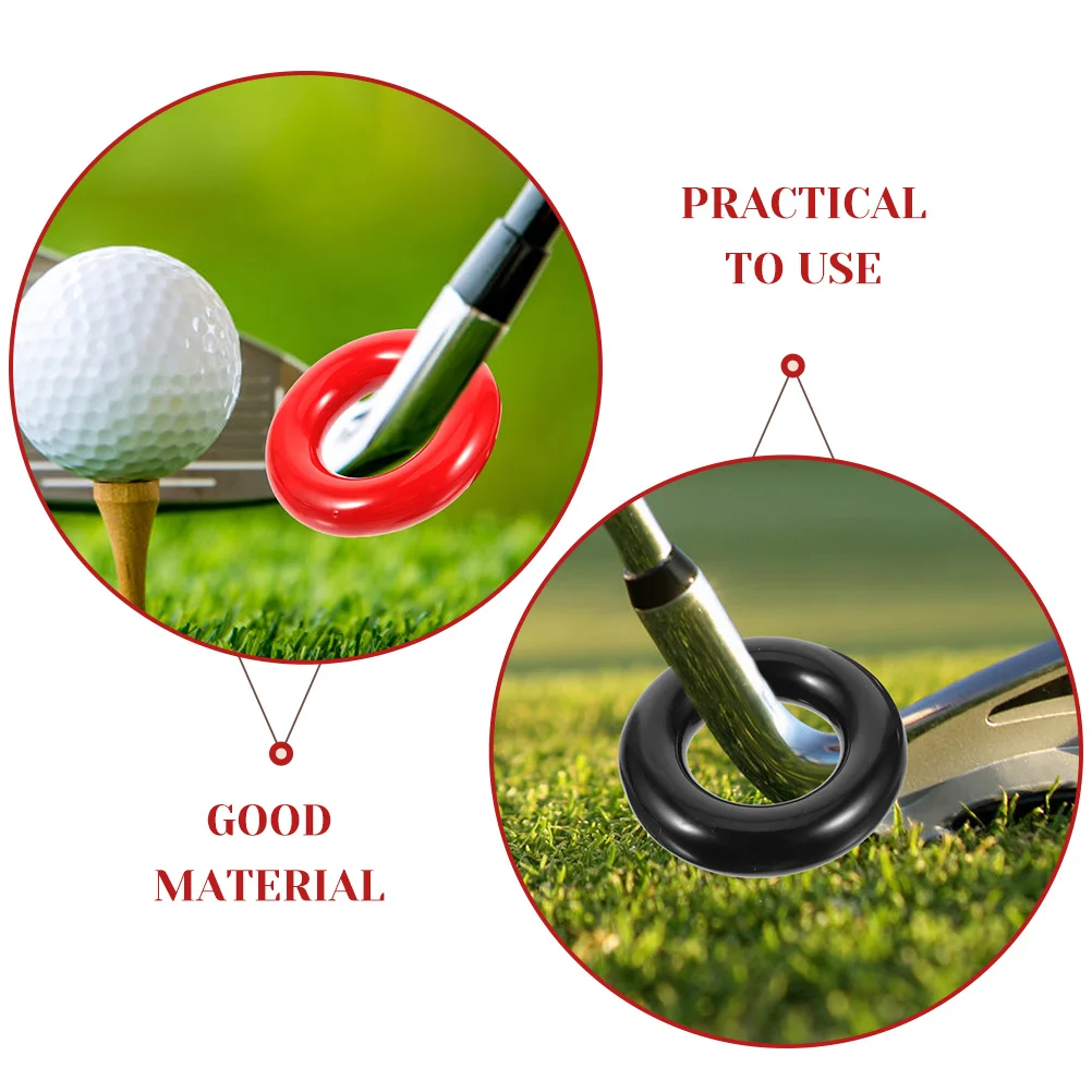 

2pcs Swing Weight Iron Training Aid for Club Protection Durable Golf Practice Equipment Round Weighted for Beginners