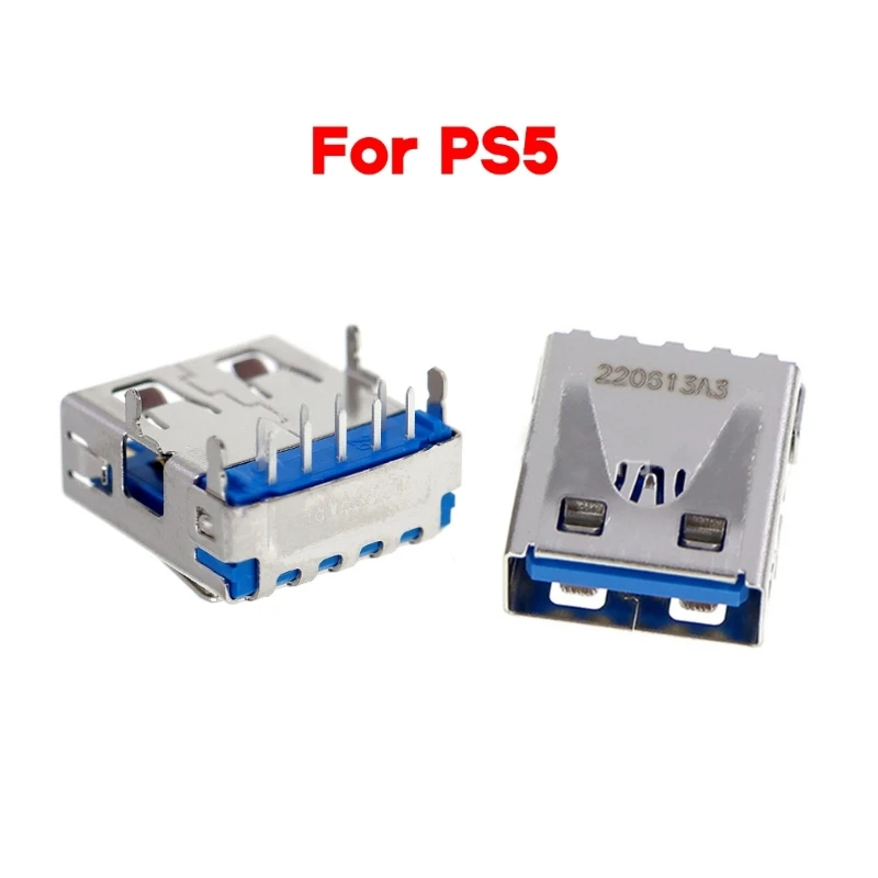 USB 3.2 Type-A Female Socket Connector Jacks Port Charging USB Port Replacement for PS5 Console