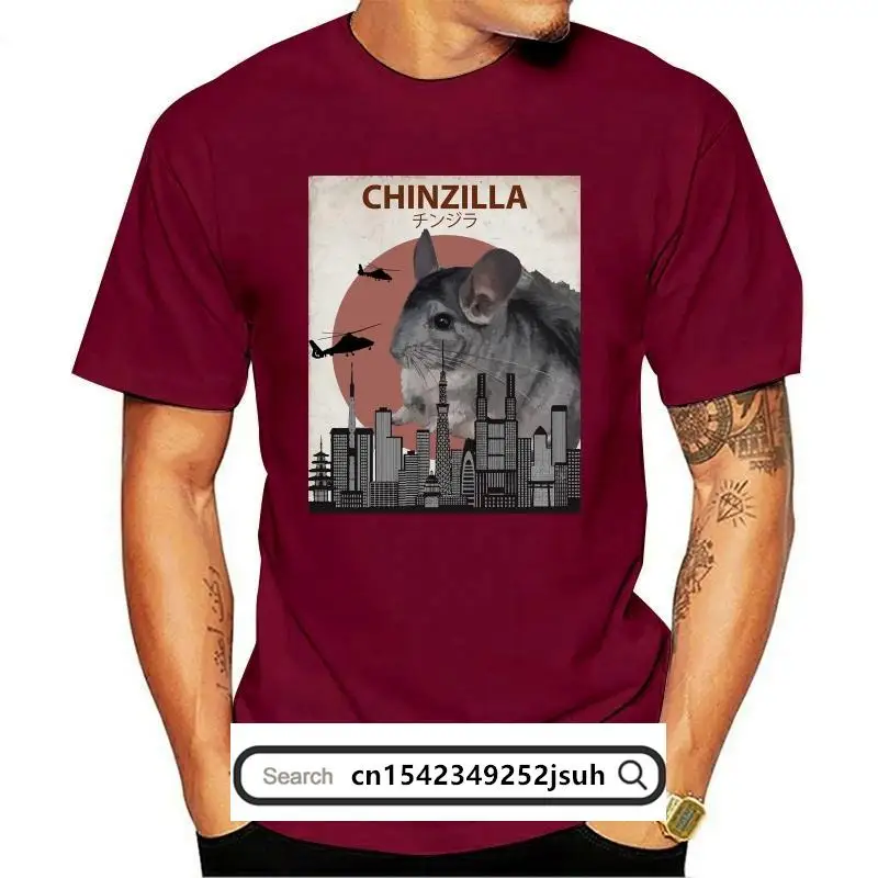 New 2021 T Shirts Unisex Funny Tops Tee Chinzilla Funny Chinchilla T-Shirt   Chinchilla Lovers Gift T Shirts