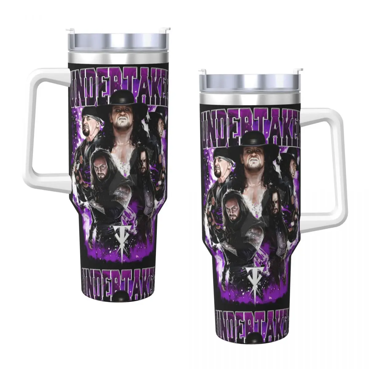 

The Undertaker Wrestling Стакан из нержавеющей стали Дорожные кружки Чашка Большая кофейная кружка Тепло Холодный и горячий чай с молоком Бутылка для воды