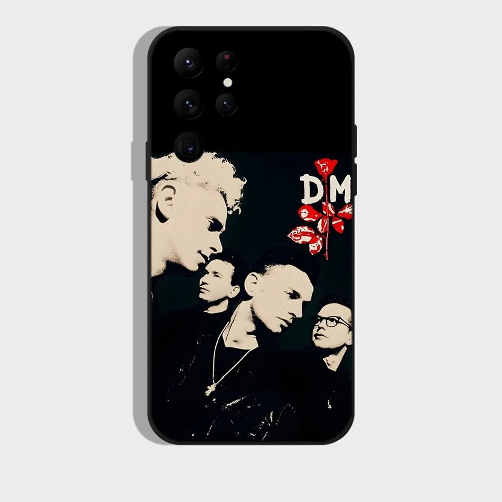 D-Depeches Band M-Modes Phone Case For Samsung S24,S22 Ultra,S20,S30 plus,S22 plus,S23,S30 ultra 5G Silicone Cover