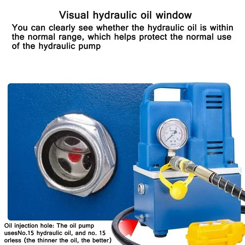 جهاز مضخة زيت كهربائية محمولة فائقة الضغط 220 فولت/أداة هيدروليكية لصمام الملف اللولبي QQ-700 #3