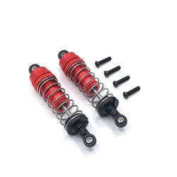 Metal Upgrade 2PCS External Spring Hydraulic Shock For WLtoys 144010 144001 144002 124016 124017 124018 124019 RC Car Parts