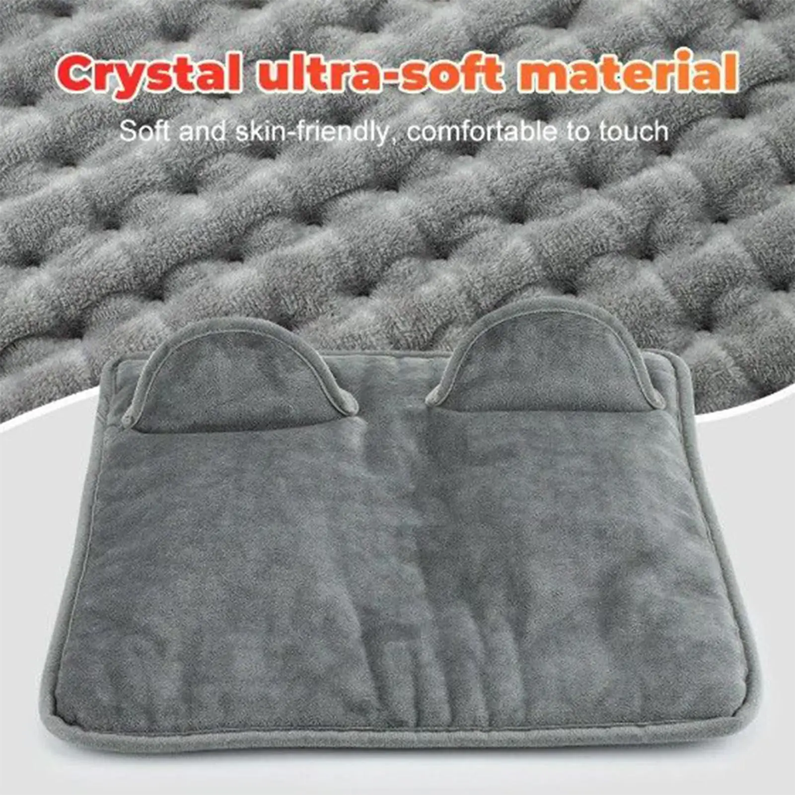 

Foot Warmer For Bed Electric 4 Levels Portable USB Rechargeable Warming Supplies Heated Floor Mat For Desk Bed Winter Offices