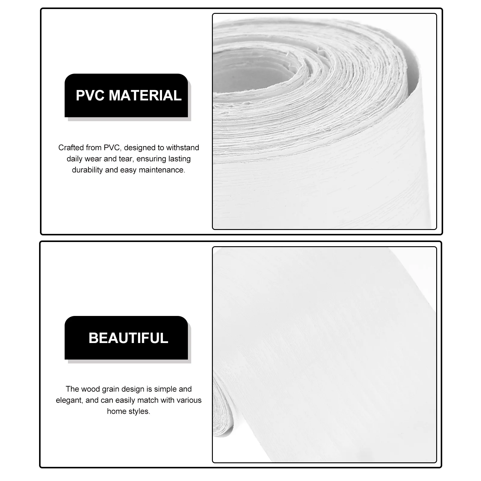 1 لفة ذاتية اللصق الخشب الحبوب التفاف مجلس بولي كلوريد الفينيل جدار تقليم للمنزل ديكور اللوح ملصق صب مائي الحدود