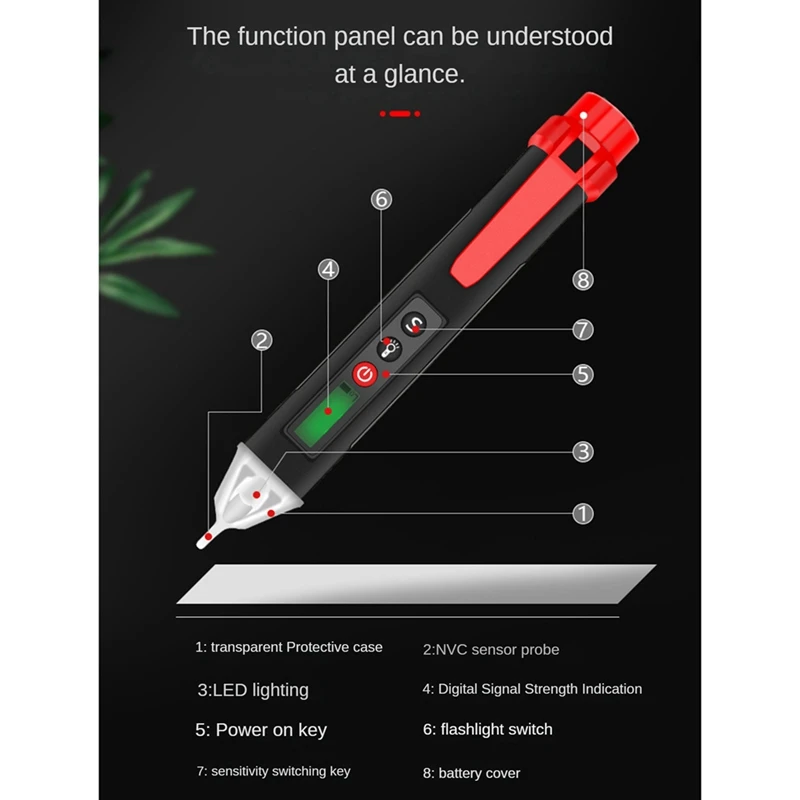 Penna elettrica per uso domestico penna elettrica a induzione elettricista multiuso ad alta precisione Check Breakpoint Zero Fire Line durevole
