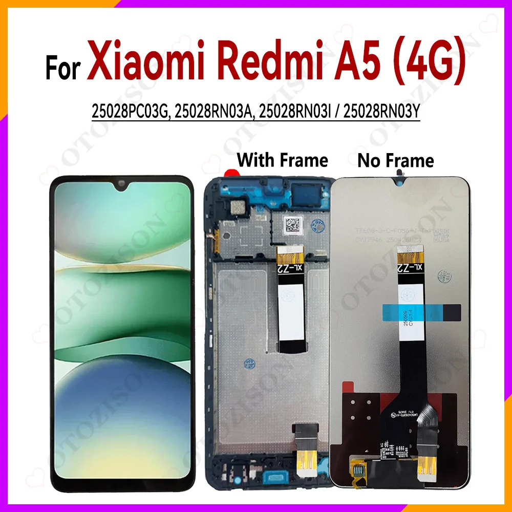 ScreenWithFrameForXiaomiRedmiA54GLCD25028RN03YLCD25028PC03G25028RN03A25028RN03ILCDSensorTouchDigitizerAssembly-AliExpress