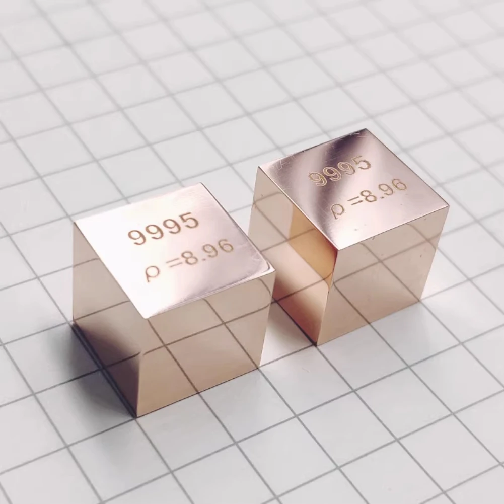 Mirror Metal Copper Periodic Table Cube 10mm 8.9g Cu 99.95 Used for Element Collection Display Gift