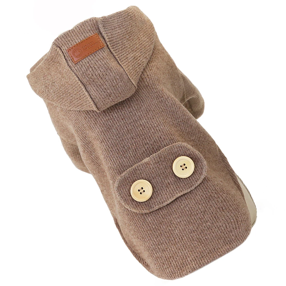 

Dog Coat Wool Sweater Pet Clothes Puppy Apparel Jacket Hat Supplies Warm Soft Durable Fashionable Winter Costume