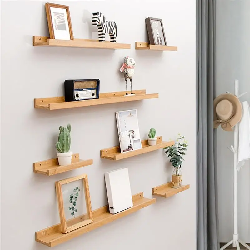 Corner Wall Stand Floating Display Shelf Hanging Floating Shelf Wooden Corner Shelves Wall Storage Shelves