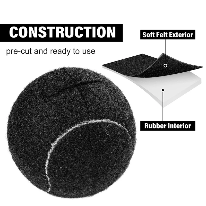 4PCS Tennis Balls For Furniture Legs And Floor Protection Legs Universal Precut Glide Balls Heavy Duty Long Lasting