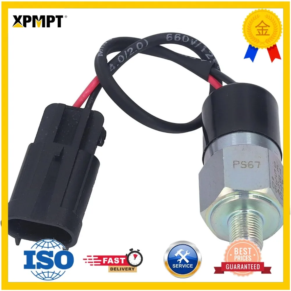Excavator Pressure Switch, Standard Interface Pressure Transducer for LIUGONG, Metal, and Sensitivity 36118 5Bar