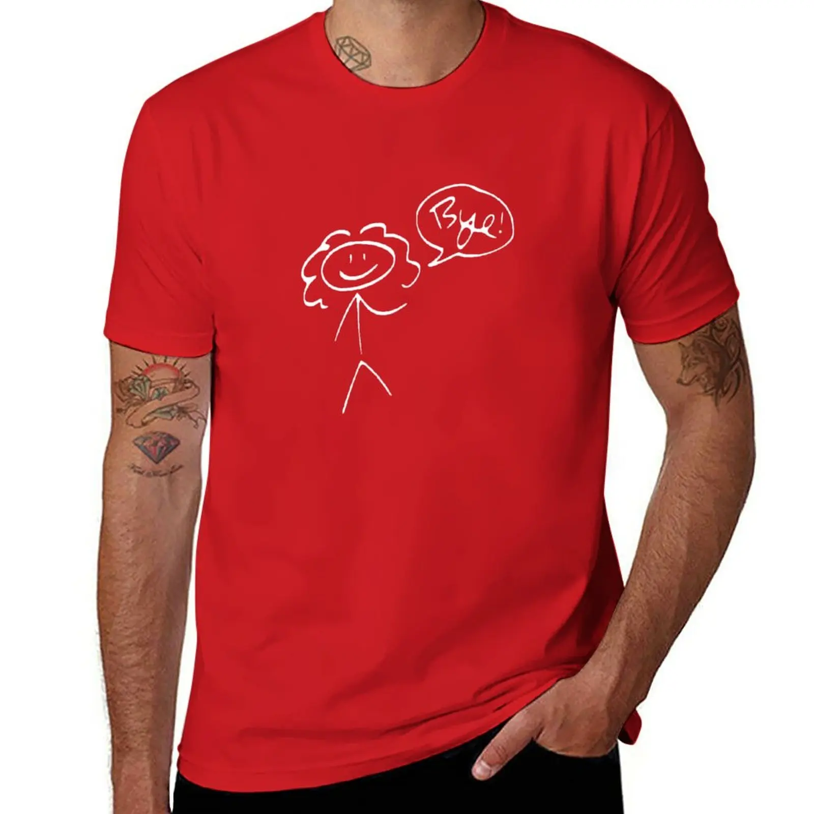 

River Song- Bye! (light outline) T-Shirt summer clothes boys whites kawaii clothes men t shirt