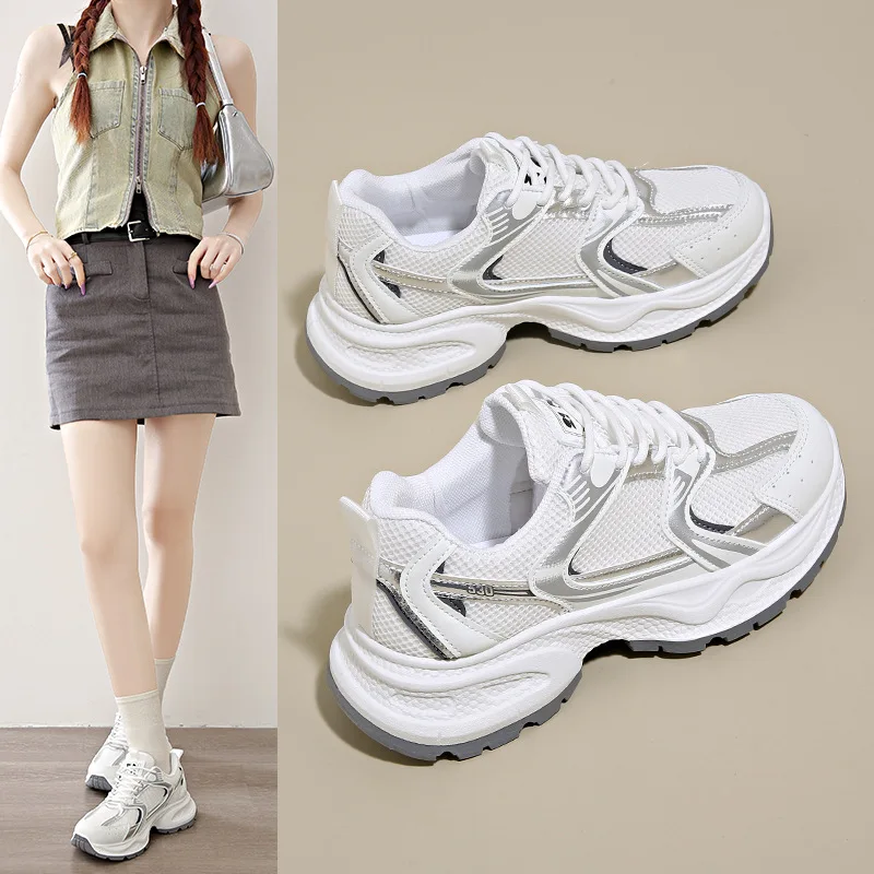 Women's Sport Shoes Hot Sale Of The Season New Style Platform Thick Bottom Versatile Dad Shoes Breathable Lightweight Comfort...