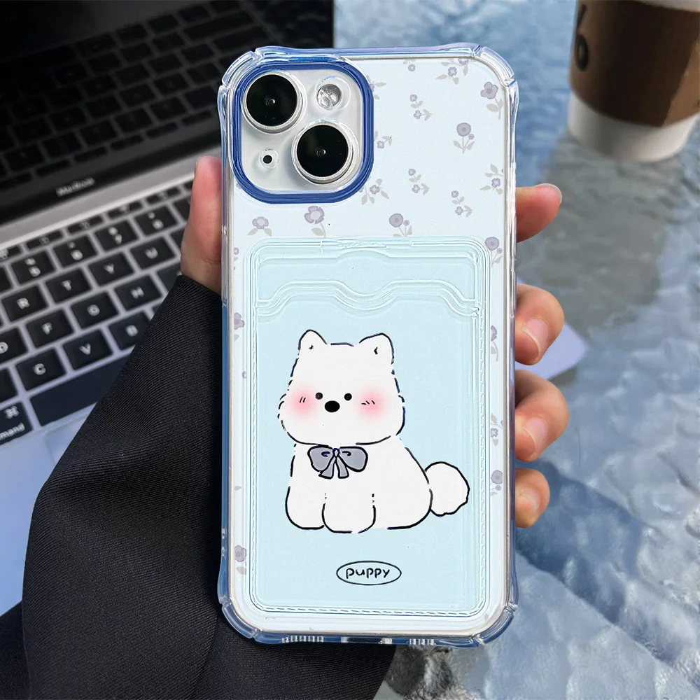 Soft TPU Card Slot Bag Holder Case For Samsung A55 A54 5G S24 Ultra Funda S23 S22 S21 Plus FE A72 A71 A73 A16 A06 A05S A35 Cover
