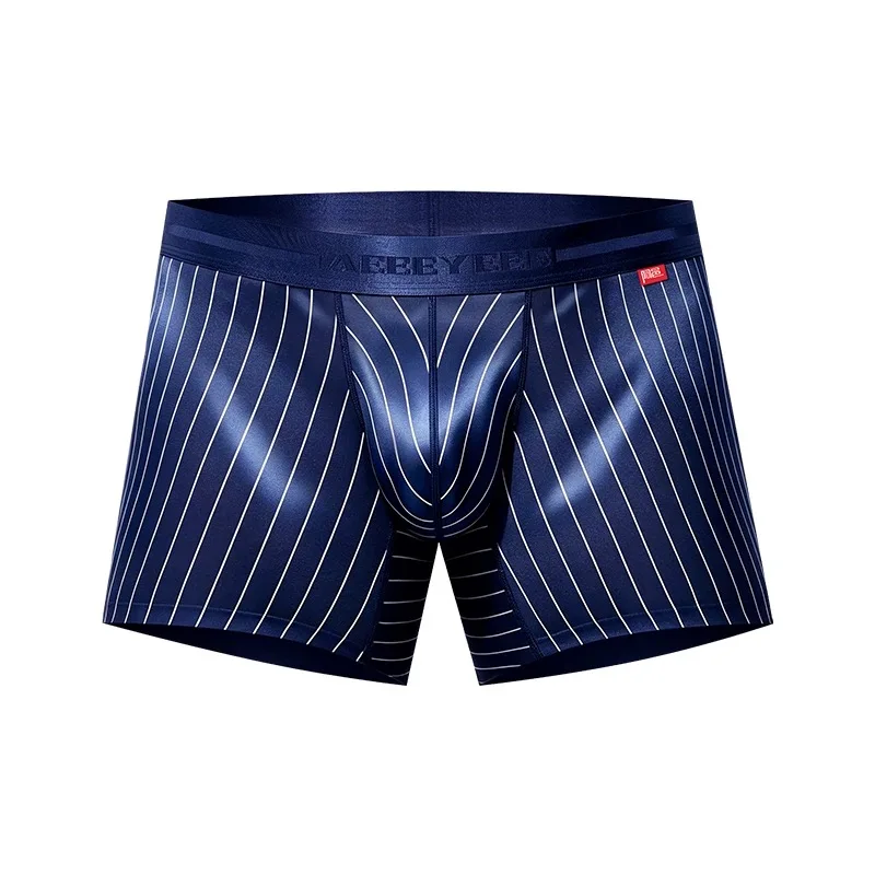 Men's Hot Underwear Home Stripes Boxer Quick Dry Breathable Shorts Running Hiking Gym Yoga Sport Pants