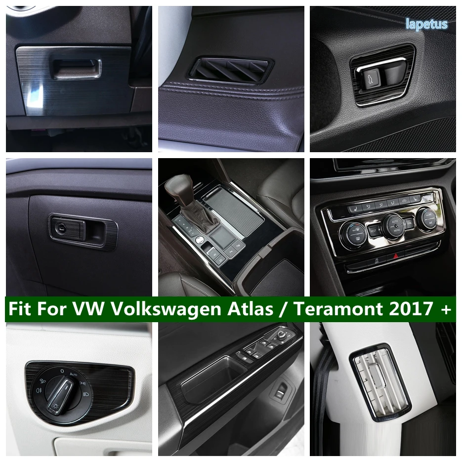 

Glove Storage Box Handle Sequin / Gear Shift Panel Side Strip Cover Trim For VW Volkswagen Atlas / Teramont 2017 - 2020 Interior