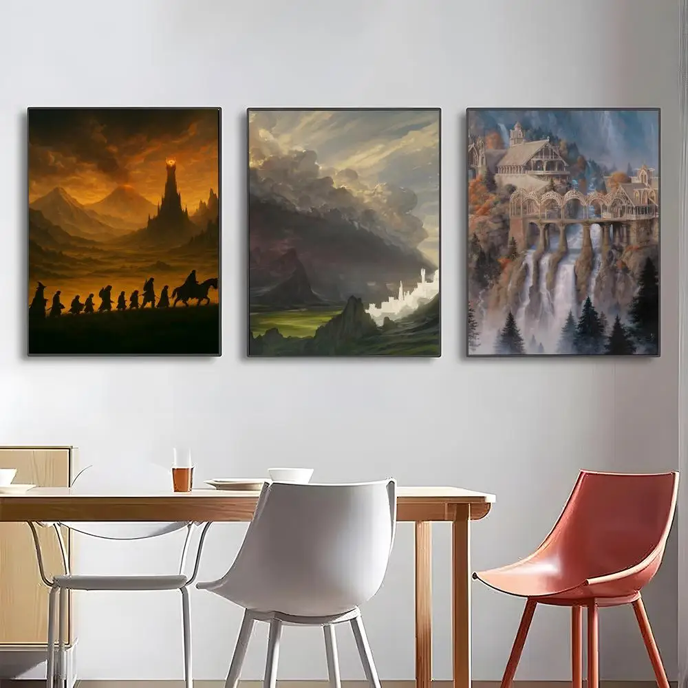 Pattern T-Tolkien L-Landscape A-Art Poster High-definition posters, wall art for living room and home decor.
