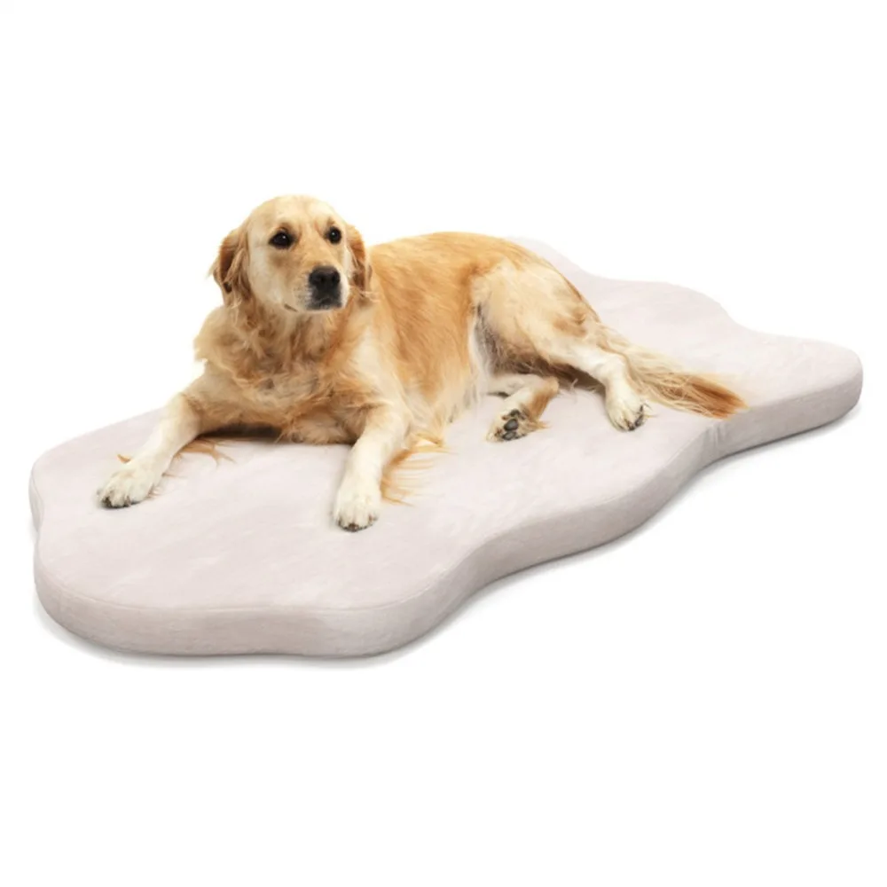 

43 " Orthopedic Dog Bed for Large Dogs ﻿Beige Superior Memory Foam Support Excellent Non-slip Design Dog Beds/Mats