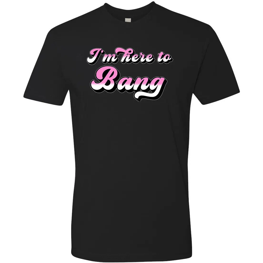 Men's Tee T Shirt Retro Vanner Chopper Novelty 70's I'm Here To Bang