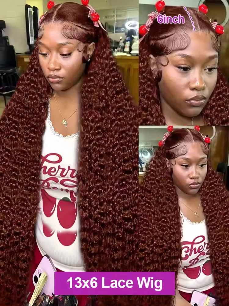 200 كثافة موجة المياه مجعد الباروكات شعر الإنسان الشوكولاته البني 13x4 13x6 Hd الدانتيل الباروكة الأمامية 100% الملونة موجة عميقة الدانتيل شعر مستعار أمامي