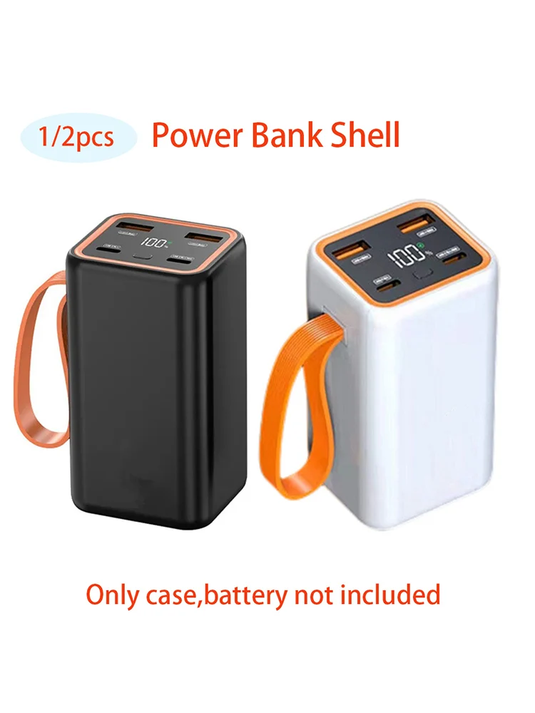 Przenośne etui na powerbank DIY Pudełka do przechowywania baterii Podwójne USB Type-C Obudowa powerbanku DIY Obudowa 4 gniazda 21700 Bez baterii — zdjęcie produktu 7