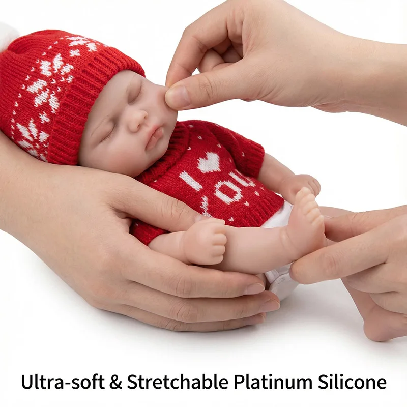 

12-дюймовая мягкая однотонная силиконовая кукла для всего тела Reborn Pickle Elastic Suquisy Handy Dolls Collection Art Doll Mouth может открыть