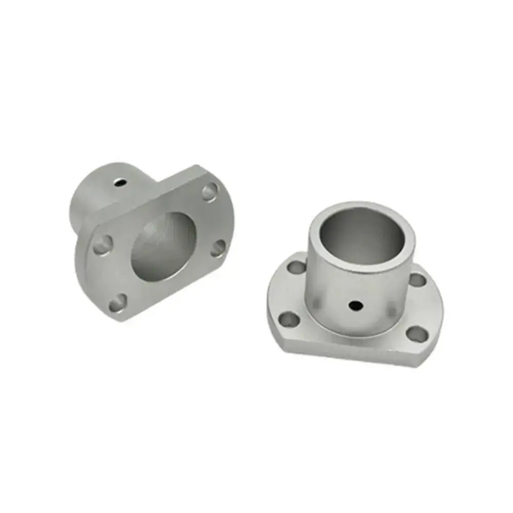 1Pcs Guide Shaft Double Trimming Flange Optical Fixing Clamp Spindle Support Sthcb Aluminum Alloy Material
