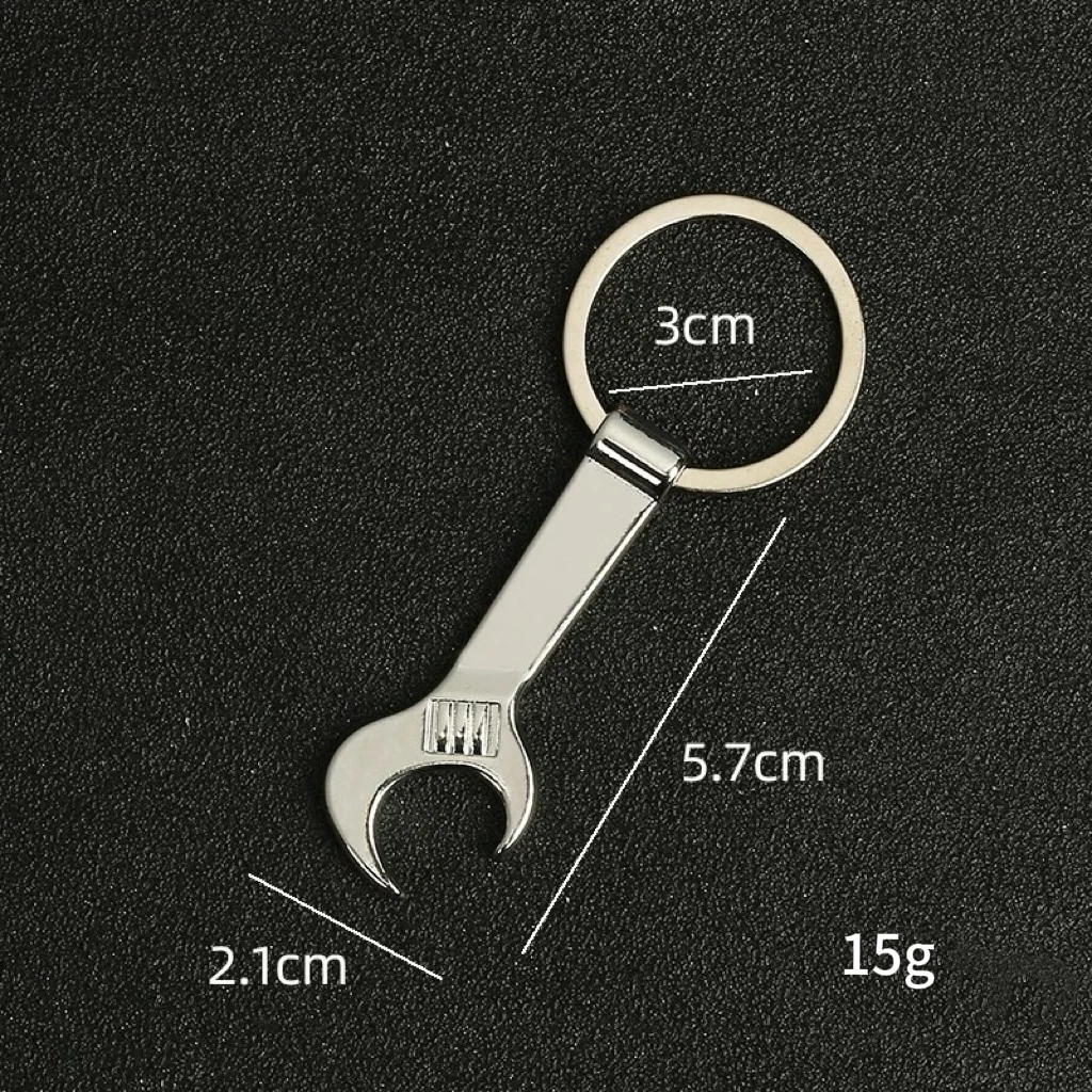 Personalized Creative Mini Wrench Shape Beer Opener Multi-function Key Chain Engraved  Name Personalized Custom LOGO