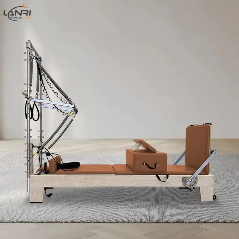 

YTYIN Commercial Maple Wood Adjustable Pilates Reformer With Tower And Core Bed For Pilates Studio And Gym Yoga Training
