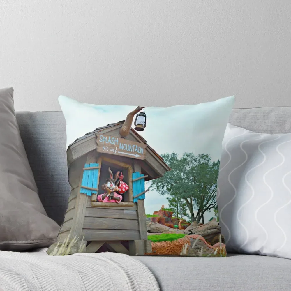 

Splash Mountain This Way Throw Pillow Decorative Cushion Cover anime girl pillow