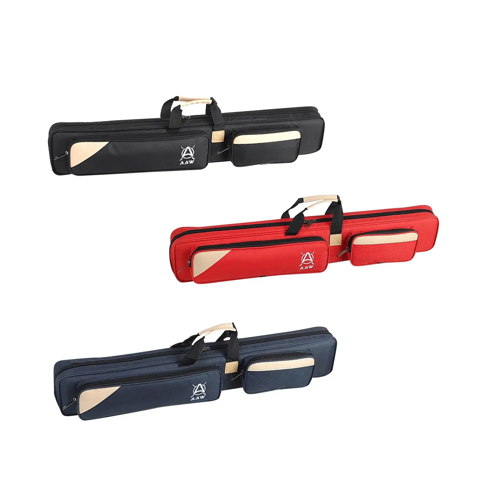 

Pool Cue Case 1/2 Club Bag Portable Anti Scratch Protective Pouch Snooker Billiard Cue Case 7 Holes Cue Case 3x4 Accessories