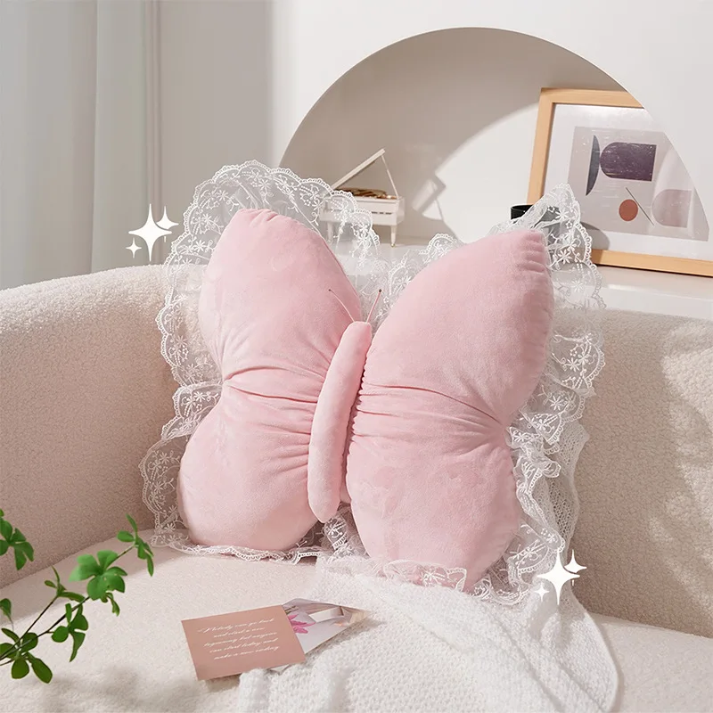 

2026 New High-End Butterfly Back Cushion Large Lumbar Support Pillow Decorative Ornament for Bedroom Living Room Sofa Home Use