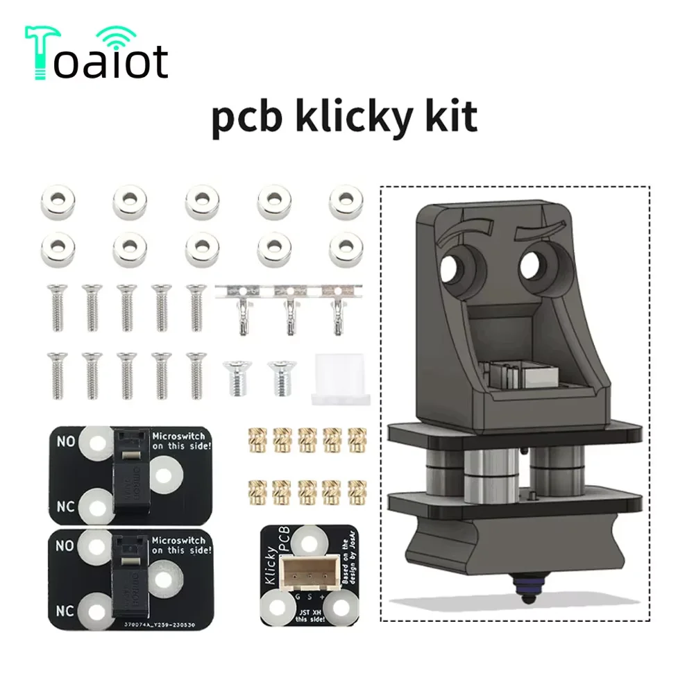 Toaiot PCB Klicky Kit Auto D2F-01/D2F-01L/D2HW-A201D Z Auto Leveling kits for Voron Klicky Probe kit Impressora 3D Printer