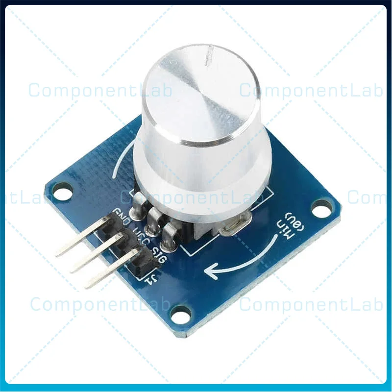 5-15pcs DC3 - 5.5V Rotating Angle Sensor Module, Knob Switch Adjustable Resistor Potentiometer Volume Control, Light Dimming