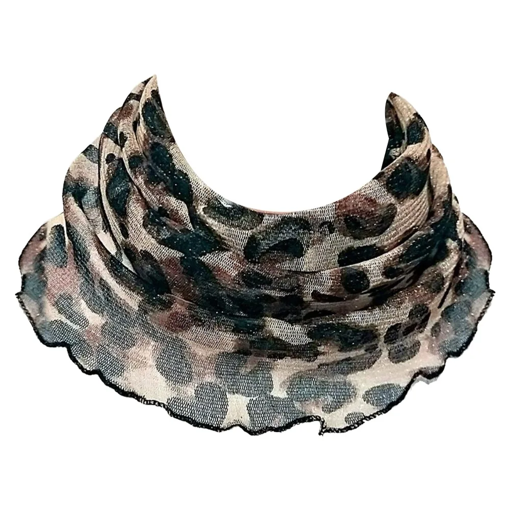 

New Floral Printed Chiffon Scarf Breathable Anti UV Sunscreen Face Mask Ear Loop Quick-Dry Outdoor Face Veil Hiking