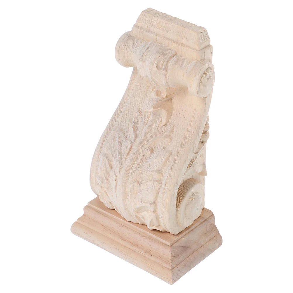 

Wood Carved Capitals Corbels Decorative Wall Mount Fireplace Mantel Shelves European Style Wooden Carving HomeDecoration