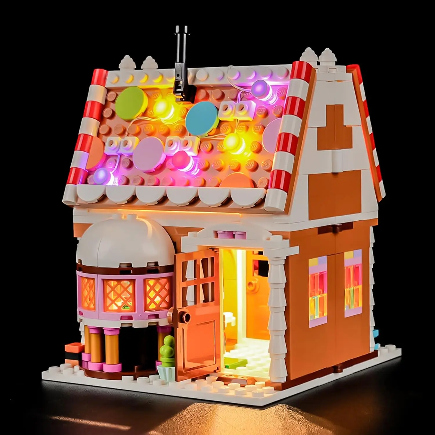 

HPROSPER 5V LED Light (No Model) for Lego 40809 Holiday Gingerbread House Decorative Lamp With Battery Box