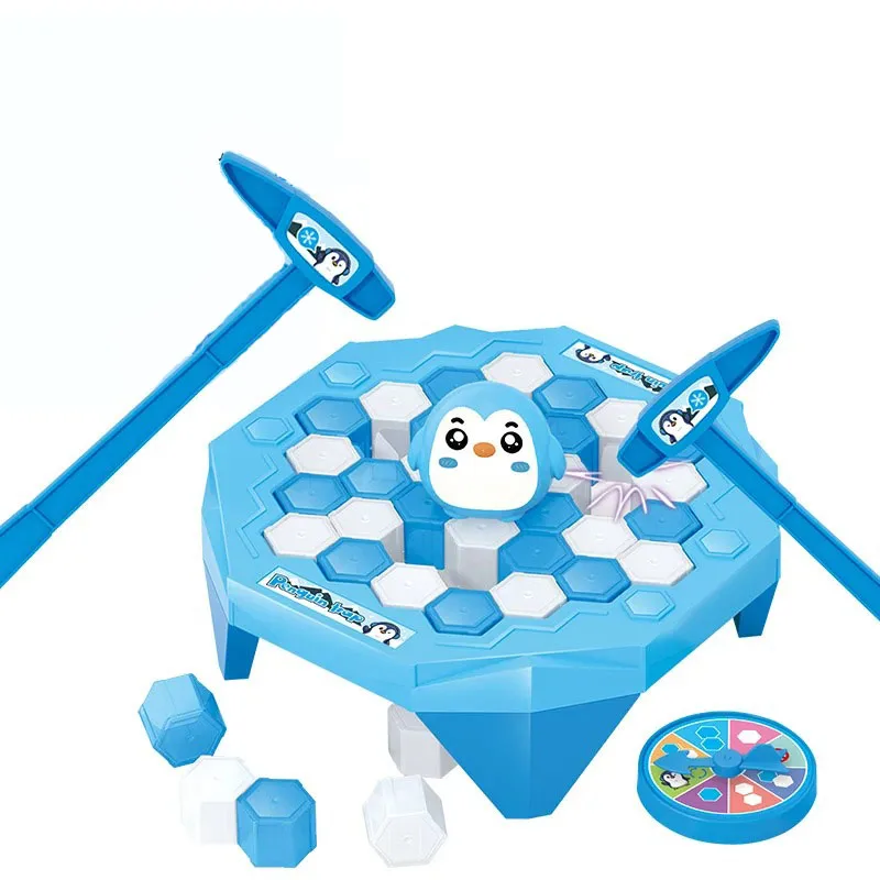 Mini Ice Breaking Cute Penguin Frog Trap Game Parent Child Interactive Party Board Game Birthday Gifts for Kids Desktop Games