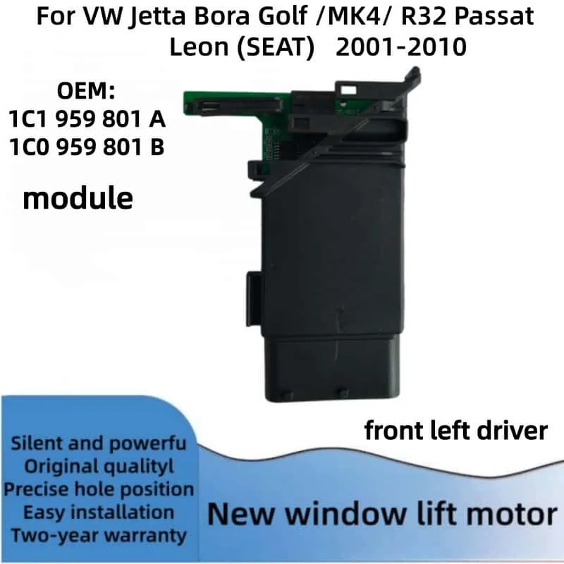 Nieuwe raamheffermotor voor Seat Leon VW Golf MK4 R32 Jetta Bora 1C1959801A 1C1959802A 1C0959811A 1C0959812A 1C0959802C 1C0959801B