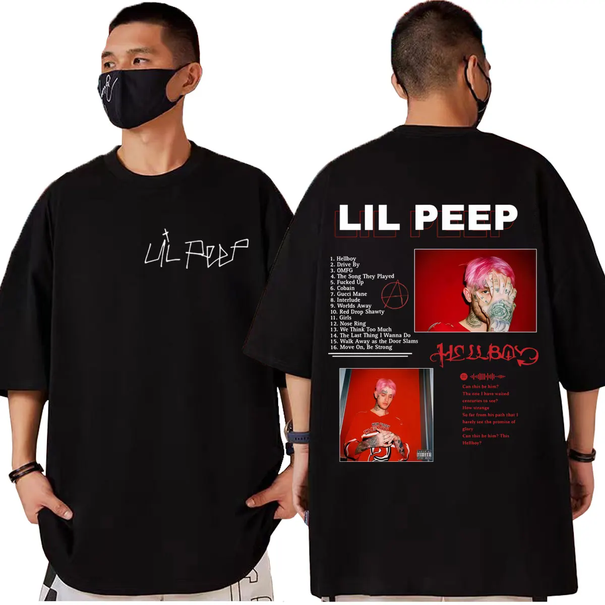

Rapper Lil Peep Album Merch T-shirt Men Women Clothing Harajuku Hip Hop Short Sleeve T-shirts Fashion Casual Oversized T Shirts